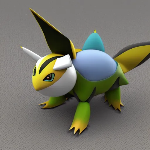 Prompt: rare photo of futuristic pokemon, vray, 5 5 mm