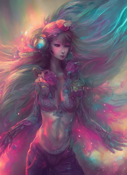 Image similar to dreamscape, female, ross tran!!!, vivid colors, anatomical, highly detailed sculpture, intricate detailed, ommatidia, 8 k, cinematic atmosphere, post - processing