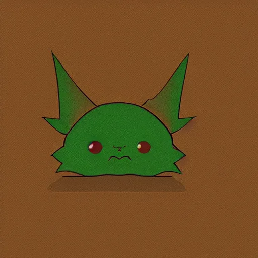 Prompt: kawaii yoda icon, trending on deviantart, minimalistic illustration