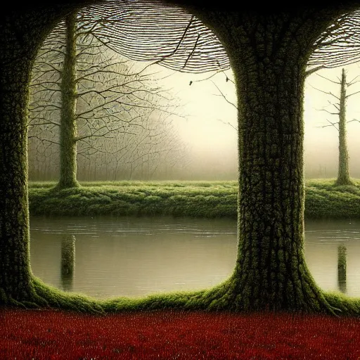 Image similar to reclaimed by nature by lee madgwick, wallpaper, highly detailed, trending on artstation.