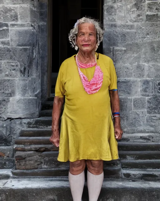 Image similar to a street photography portrait photo of mrs. elizabeth tillman, liaison in united states minor outlying islands, by ms. amanda mann