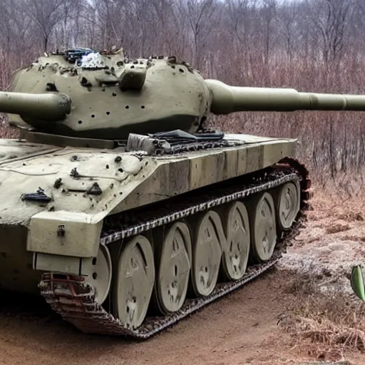 Image similar to predator hunting a tank