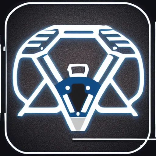Image similar to An app icon that features a stylised flux capacitor from Back to the Future