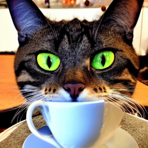 Image similar to a cat wearing a helmet, latte art, 8 k, hd, full - hd, ultra - hd, super - resolution, global illumination, insanely detailed and intricate, hypermaximalist, elegant, ornate, hyper realistic, super detailed