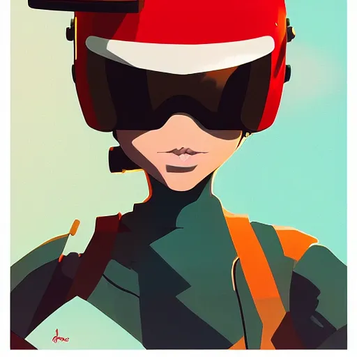 Image similar to face icon stylized minimalist flcl, loftis, cory behance hd by jesper ejsing, by rhads, makoto shinkai and lois van baarle, ilya kuvshinov, rossdraws global illumination