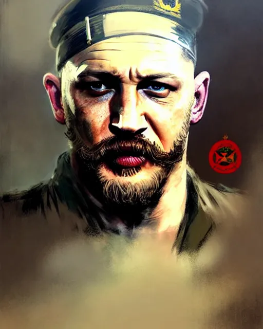 Image similar to tom hardy as a soldier in vietnam, wounded | | realistic shaded, fine details, fine - face, realistic shaded lighting painting by greg rutkowski, diego gisbert llorens, magali villeneuve, artgerm, jeremy lipkin, michael garmash, rob rey