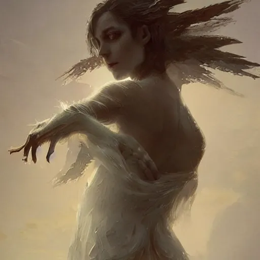 Image similar to a beautiful new creature from folklore, clear detailed view. ethereal fantasy art by greg rutkowski