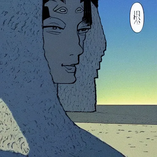 Image similar to A beautiful installation art. Wind snapped at me, warm and fragrant. The atmosphere was thick with pollen and micro-organisms, goading my body’s ancient defences. in Egypt by Naoki Urasawa, by Jean Giraud spontaneous