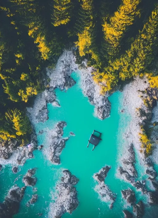 Image similar to nature landscape, aerial view, drone photography, cinematic, mountains and ocean