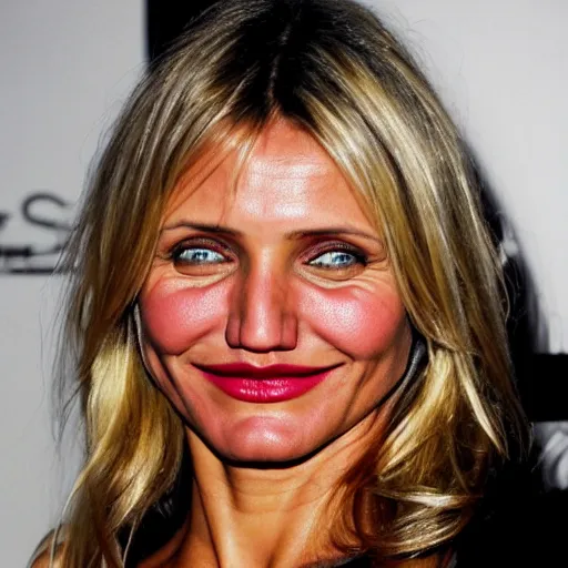 Prompt: cameron diaz portrait, maincraft,