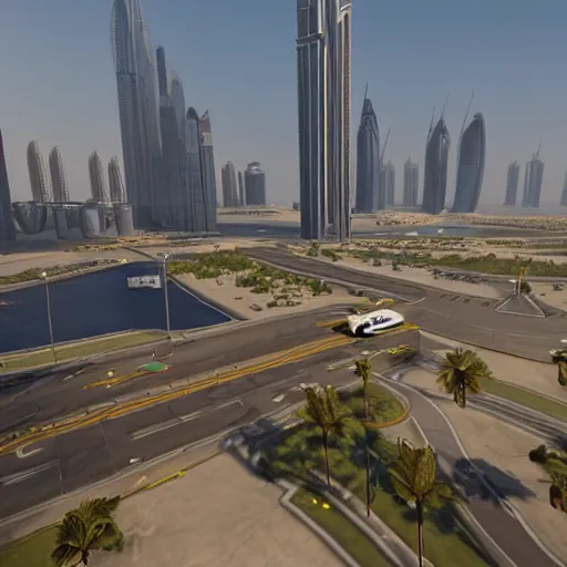 Image similar to gta : dubai, unreal engine