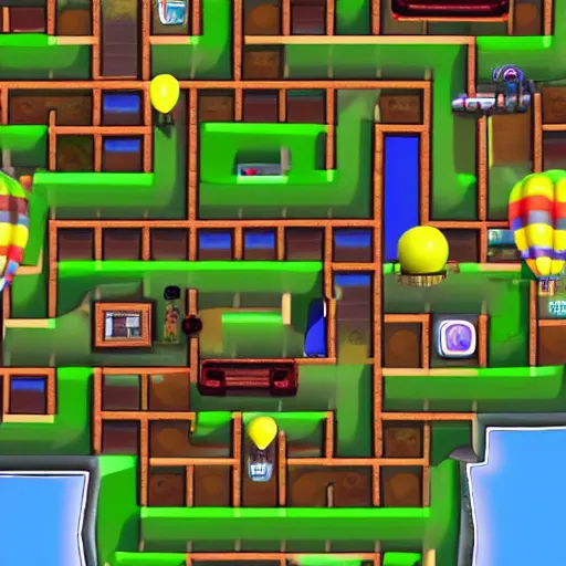 Image similar to pov from a bloon in bloons tower defense