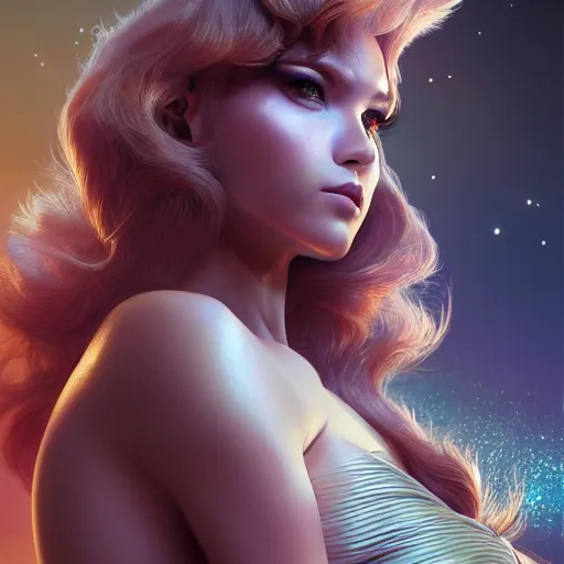 Prompt: portrait of barbarella by hajime sorayama. style by tom bagshaw, by ilya kuvshinov, rtx rendering, octane render 1 2 8 k, maya, extreme high intricate details by wlop, digital anime art by ross tran, medium shot, close up shot, composition by sana takeda, dramatic lighting by greg rutkowski