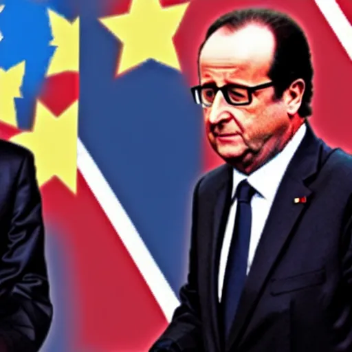 Image similar to François hollande is a super saiyan, by easo andrews