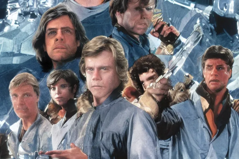 Image similar to film still mark hamill star wars : a new hope ( 2 0 2 2 ) directed by matt reeves and denis villeneuve, 5 0 mm