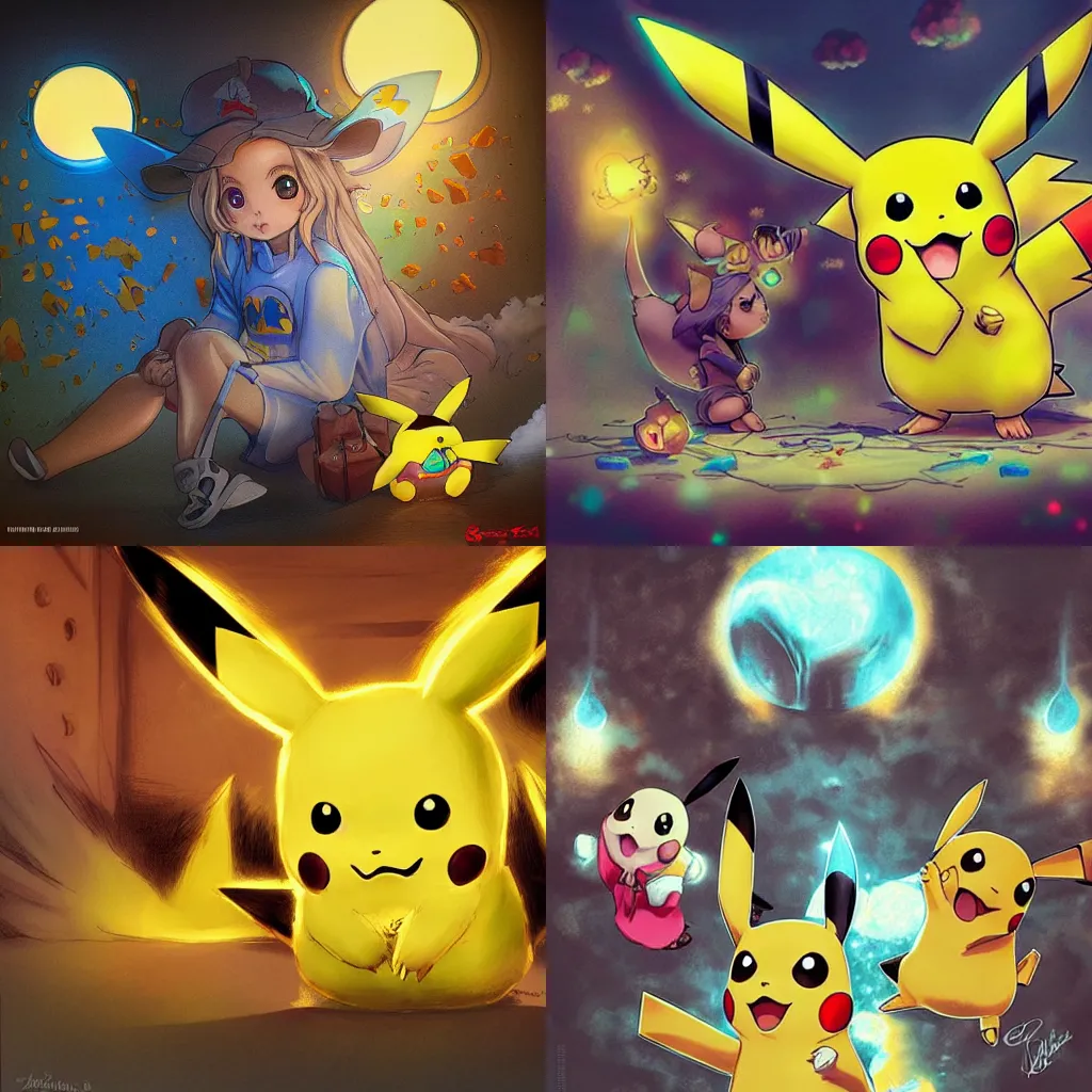 Prompt: Pikachu's last day, intricate, highly detailed, beautiful lighting, in the style of artgerm, 8k