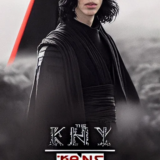 Prompt: the son of Rey and Kylo Ren, photo for a family album, Konica Minolta