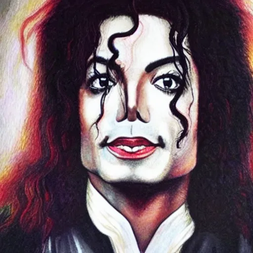 Prompt: a realistic portrait of michael jackson as jesus christ