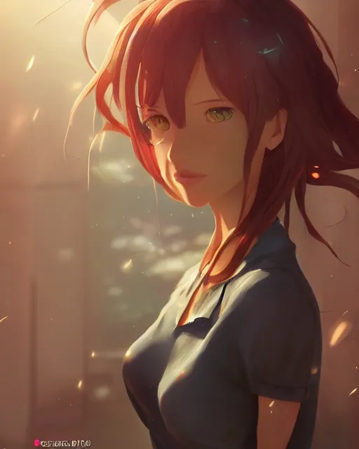 Image similar to ! dream a monster girl, full shot, atmospheric lighting, detailed face, by makoto shinkai, stanley artgerm lau, wlop, rossdraws