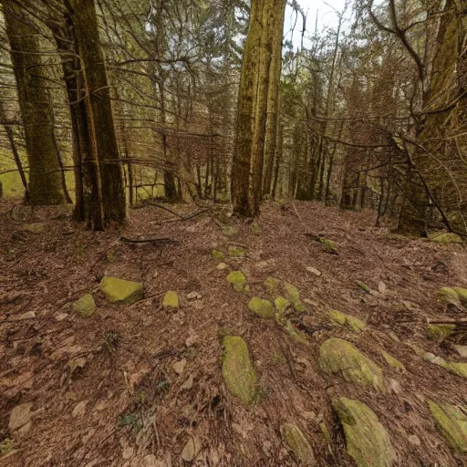 Prompt: GoPro photo of the marianne trench