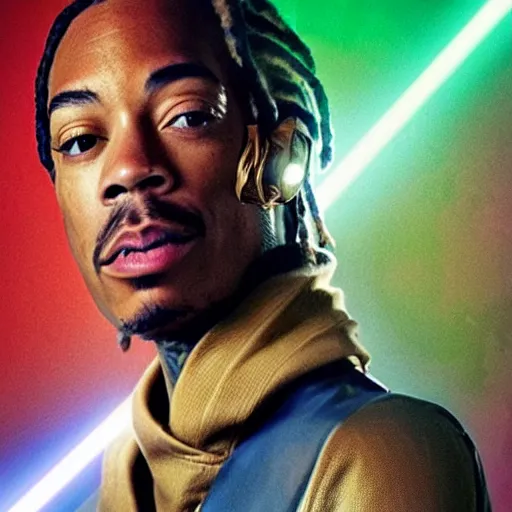 Image similar to Wiz khalifa as a jedi