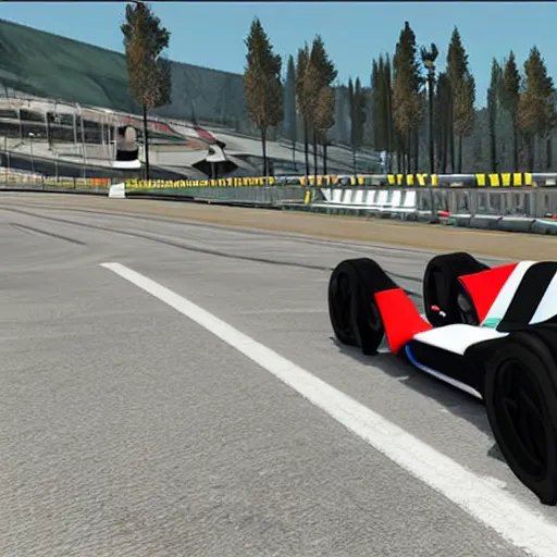 Image similar to Emmanuel Macron in Trackmania (2010)