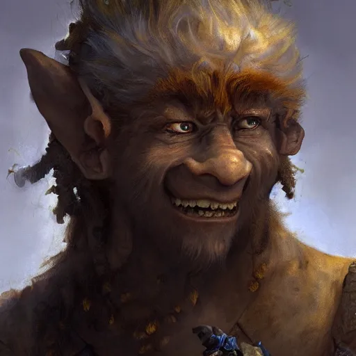 Prompt: a detailed portrait of a troll, by rembrandt and justin gerard, digital art, realistic painting, very detailed, fantasy, dnd, character design, trending on artstation