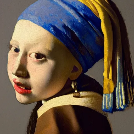 Prompt: high quality high detail painting by johannes vermeer, portrait of a girl, hd, photorealistic lighting