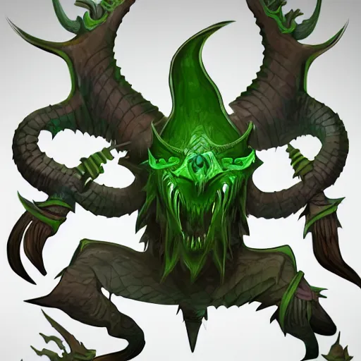 Image similar to highly detailed concept art for a Runescape high level boss monster