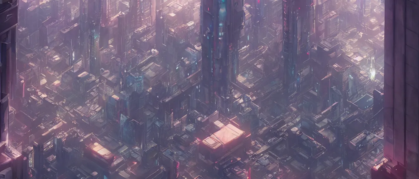 Prompt: new tokyo, ghost in the shell, unreal engine, fantasy art by greg, loish, rhads, ferdinand knab, makoto shinkai, lois van baarle, ilya kuvshinov, rossdraws, tom bagshaw, global illumination, radiant light, highly detailed intricate environment, isometric, onstudio ghibli, octane render, 8 k