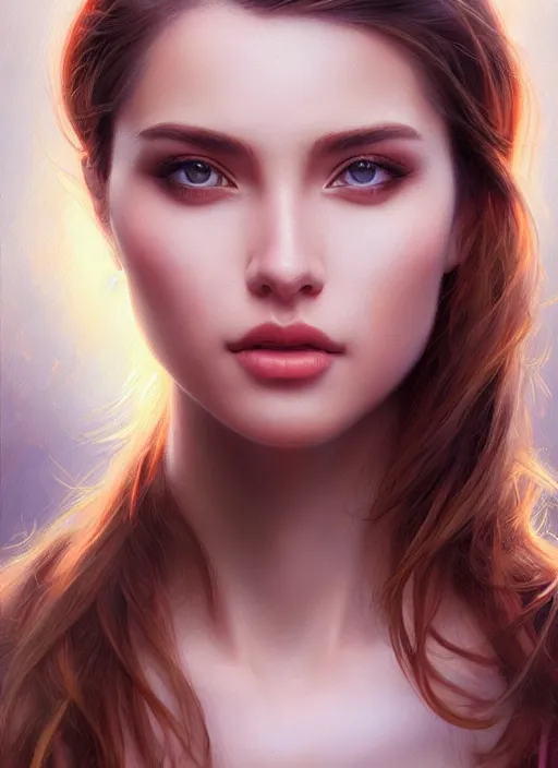 Image similar to photo of a gorgeous young woman in the style of stefan kostic, realistic, sharp focus, 8k high definition, insanely detailed, intricate, elegant, art by stanley lau and artgerm