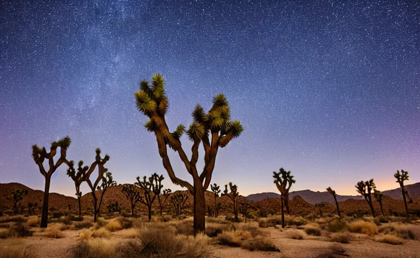 Image similar to joshua tree national park at night