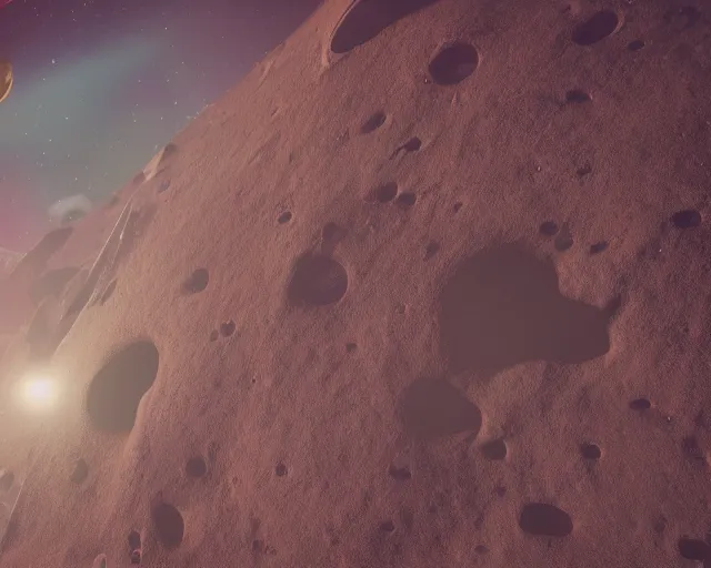 Image similar to astronaut exploring an unknown planet of eden. octane render,4k, f32,55mm photography,wide angle