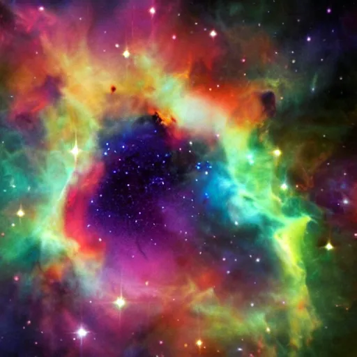 Prompt: A Nebula being formed, hyper realistic, HD, HQ, photo realistic