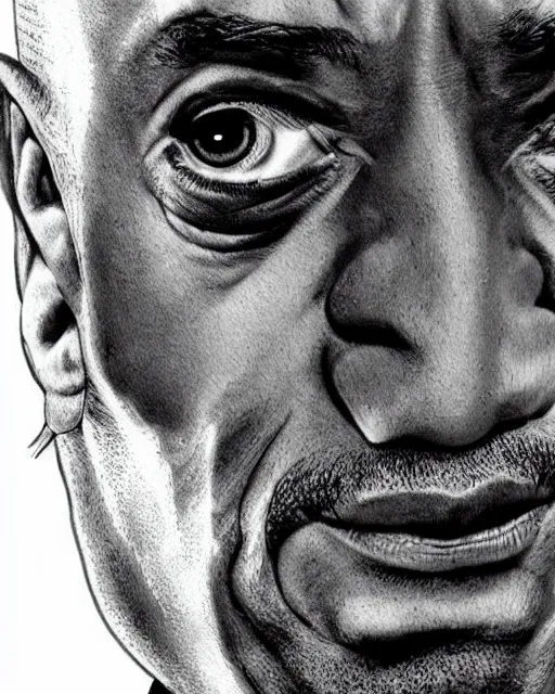 Prompt: Giancarlo Esposito as professor Charles Xavier from X-Men (2000), realistic portrait