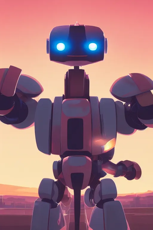 Image similar to metabots medabots medarotto medarot robot minimalist comics, behance hd by jesper ejsing, by rhads, makoto shinkai and lois van baarle, ilya kuvshinov, rossdraws global illumination ray tracing hdr radiating a glowing aura