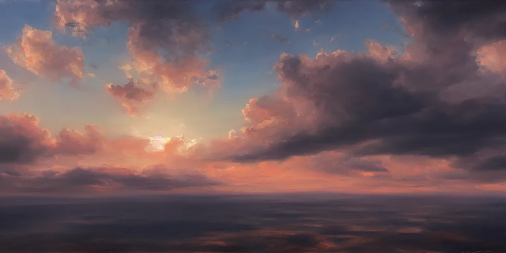 Prompt: the sky, cinematic lighting, detailed oil painting, hyperrealistic, 8k