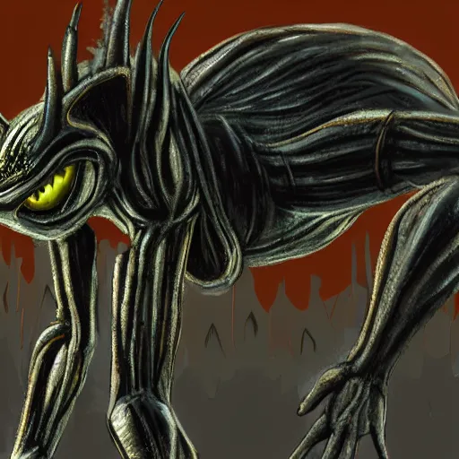 Prompt: sonic nihilanth from half - life, horror, alien