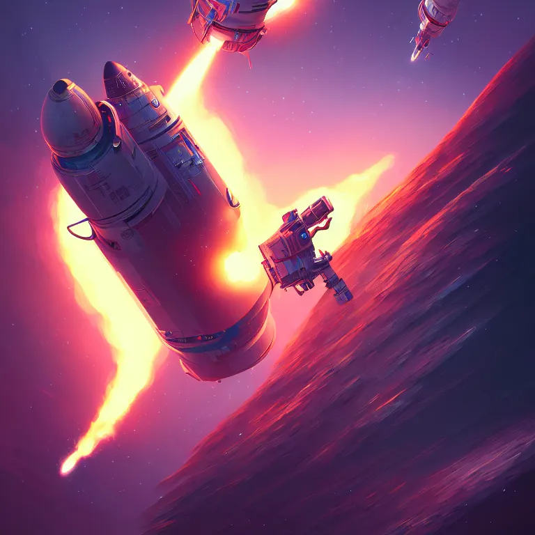 Prompt: epic professional digital art of 🚀 🔥, best on artstation, cgsociety, wlop, cosmic, epic, stunning, gorgeous, much detail, much wow, masterpiece