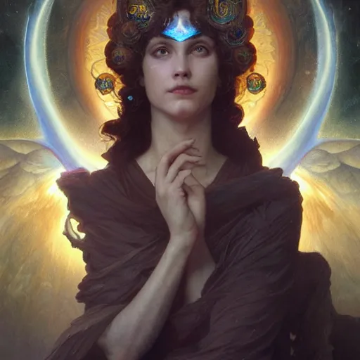 Prompt: astral dragan from another dimension, cinematic lighting, intricate, elegant, highly detailed, digital painting, artstation, sharp focus, illustration, art by artgerm and greg rutkowski and alphonse mucha and Wayne Barlowe and william-adolphe bouguereau