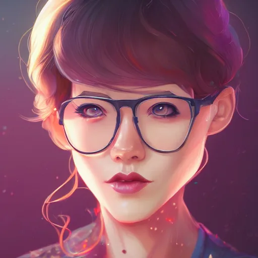 Image similar to a portrait of a beautiful velma, art by lois van baarle and loish and ross tran and rossdraws and sam yang and samdoesarts and artgerm and saruei, digital art, highly detailed, intricate, sharp focus, trending on artstation hq, deviantart, unreal engine 5, 4 k uhd image