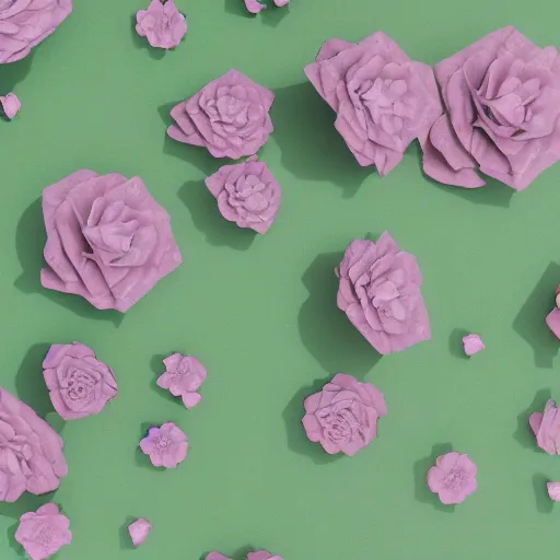 Prompt: sage green pastel colors girly flowers pattern by blake kathryn 3 d render octane maya realistic volumetric lighting subtle glitch effect