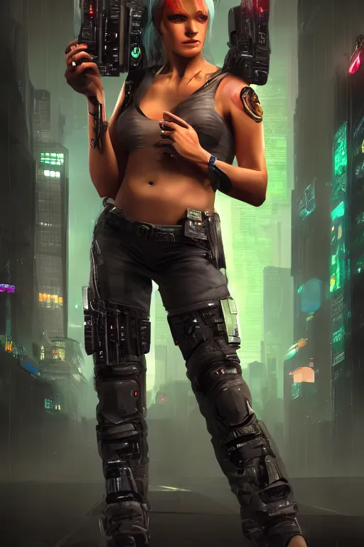 Prompt: a beautiful metahuman cybeted female decker fullbody portrait by echo chernik in the style of shadowrun returns pc game. 8k 3d realistic render. Dark atmosphere volumetric lighting. Cyberpunk feel. Hypermaximalist ultradetailed cinematic charachter concept art. Digital illustration.