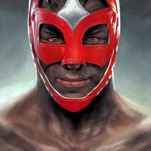 Image similar to Mysterious Masked Wrestler from Tekken, closeup character portrait art by Donato Giancola, Craig Mullins, digital art, trending on artstation