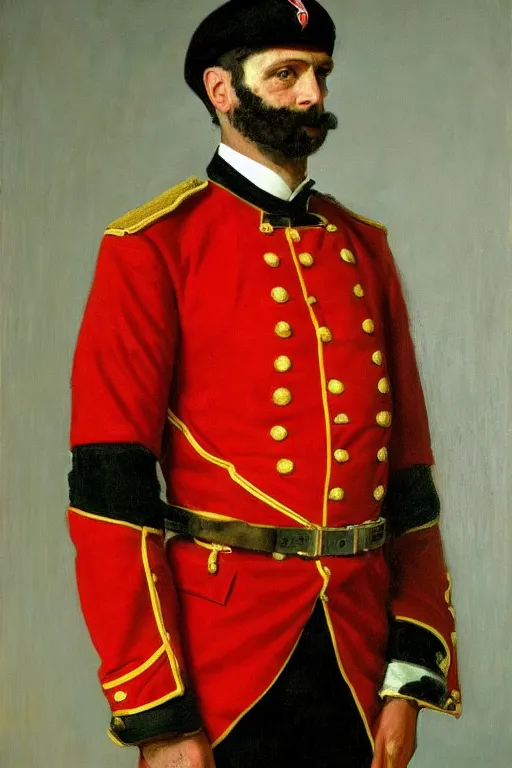 Image similar to full body portrait of the dictator of the miami heat, 1 8 8 9, in full military garb, oil on canvas by william sidney mount, trending on artstation