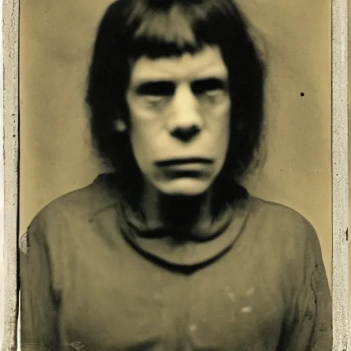 Prompt: photo portrait of ugly face cultist by Diane Arbus and Louis Daguerre