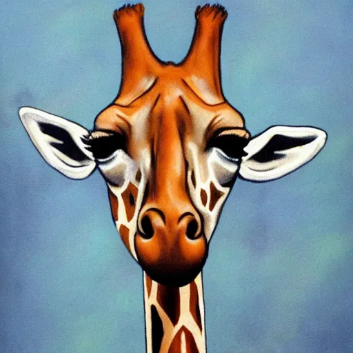 Prompt: giraffe, surrealism