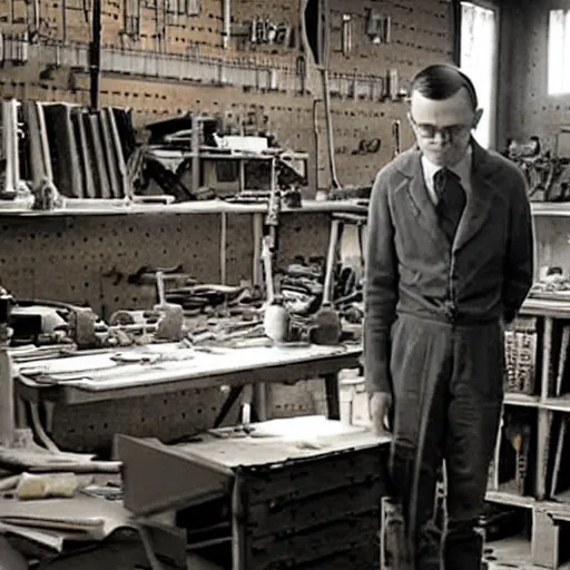 Image similar to inside the workshop with alan turing cracking the enigma