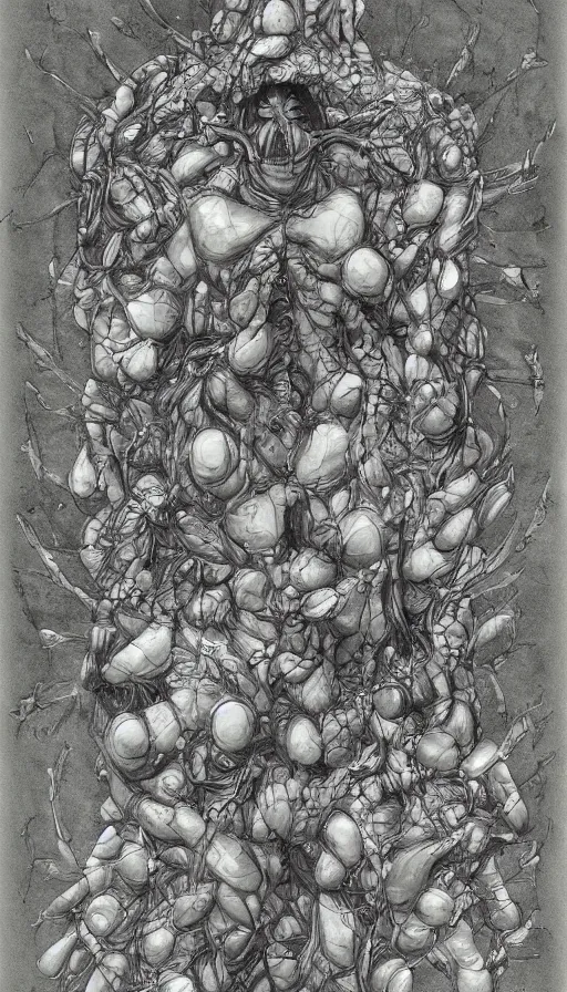 Image similar to The end of an organism, by Qian Xuan