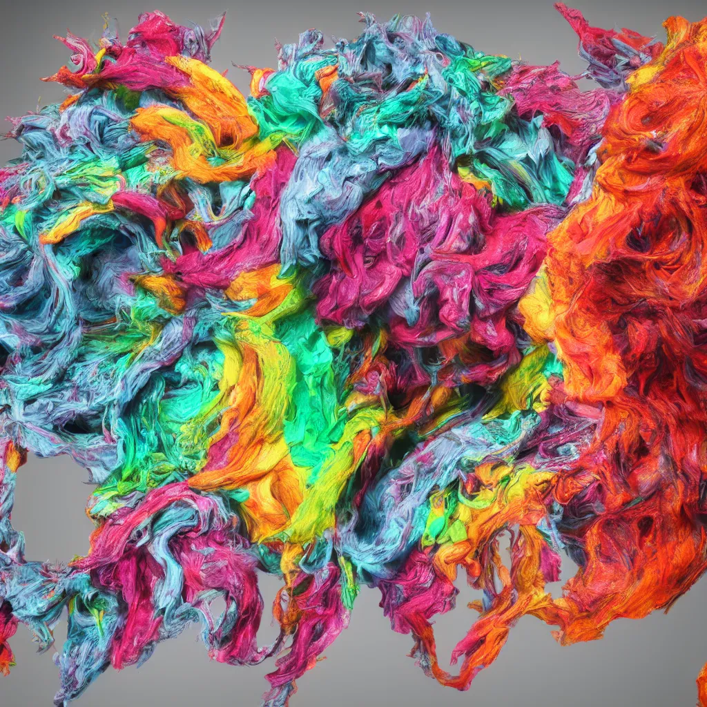 Image similar to painful pleasures by lynda benglis, octane render, colorful, 4 k, 8 k